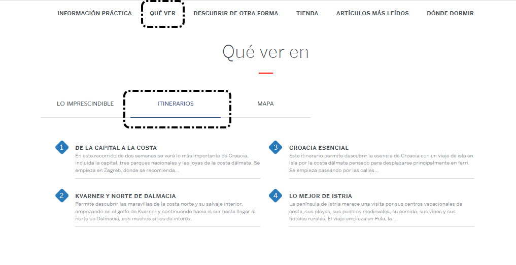 Qué ver: Itinerarios