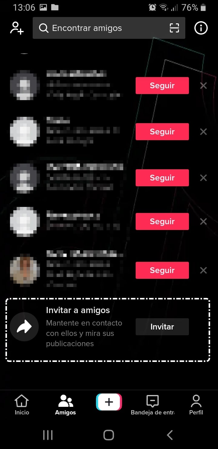 Invitar amigos