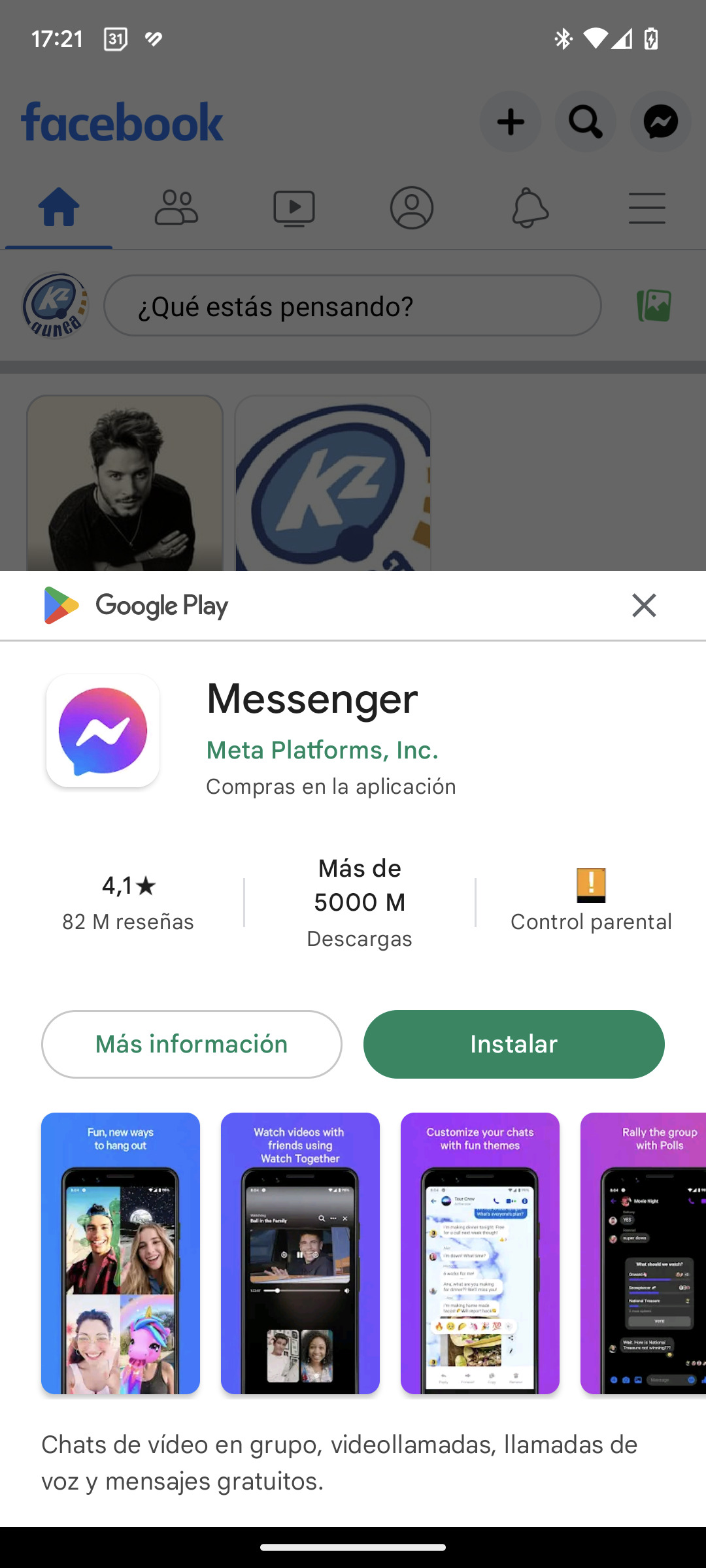 PlayStore Messenger