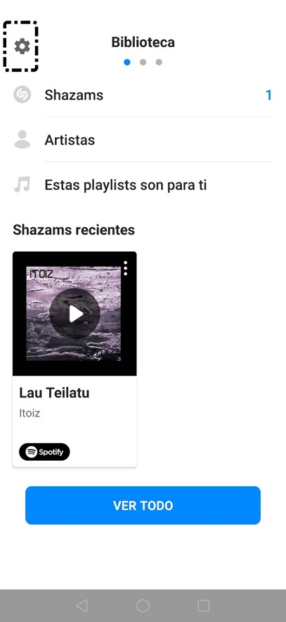 Configuración de Shazam