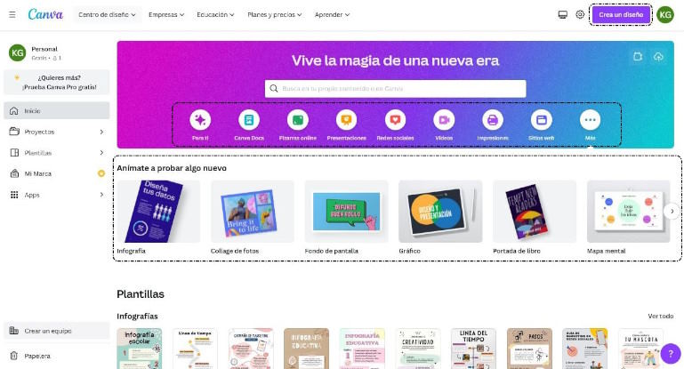 Tipos de diseño en Canva