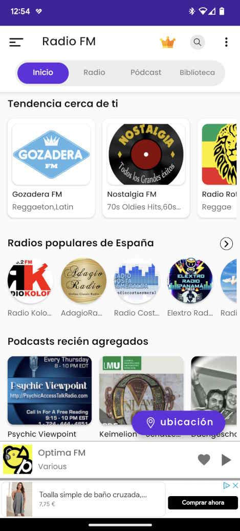 Interfaz de Radio FM