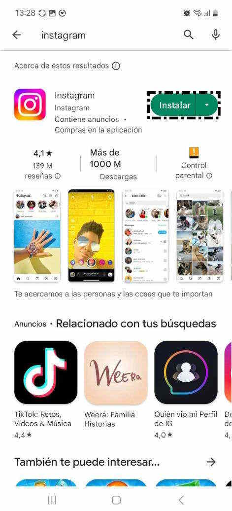 Buscar en Play Store