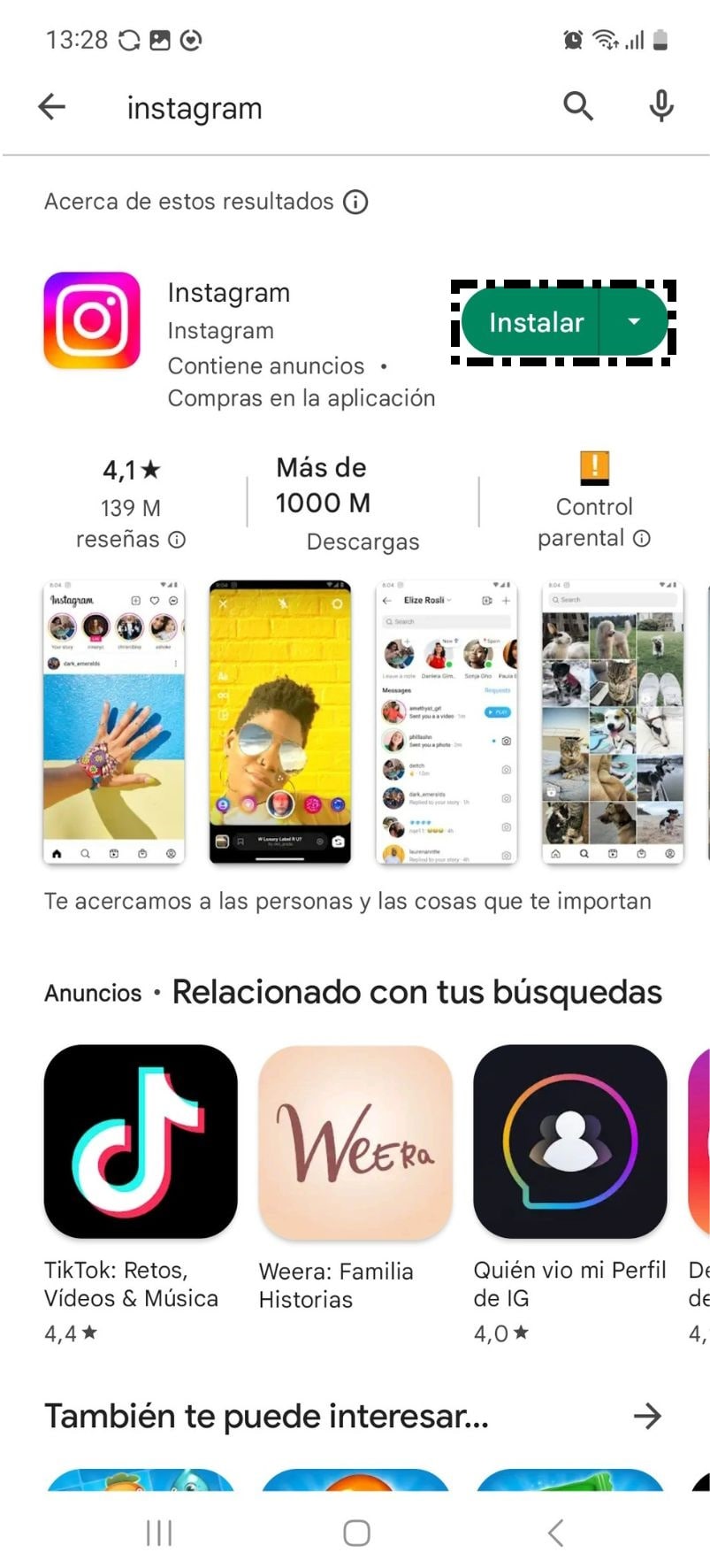 Buscar en Play Store