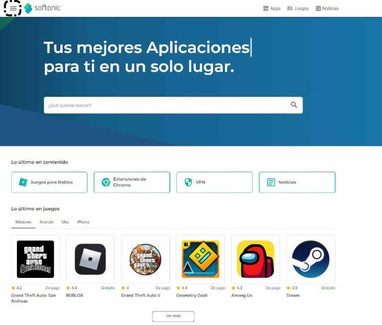 Las mejores páginas para descargar juegos gratis - Softonic