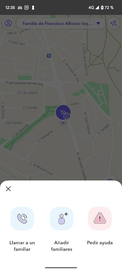 App localización pedir ayuda