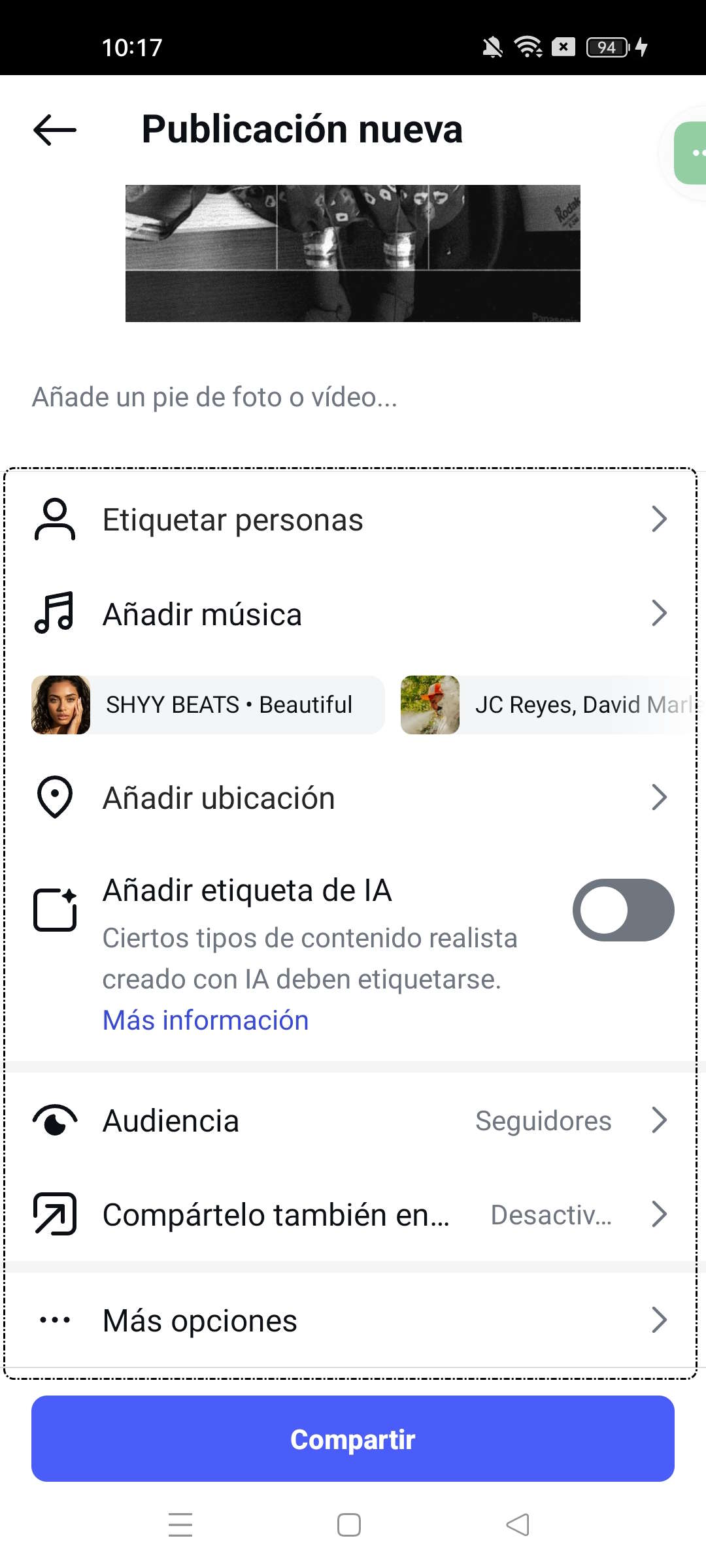 terminar edición