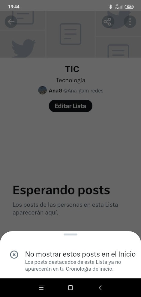 Configurar post de la lista