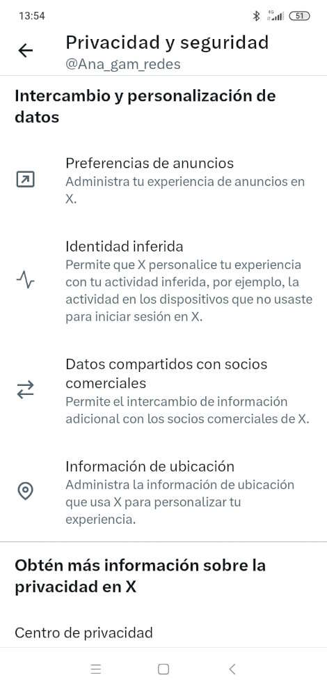 Privacidad y seguridad