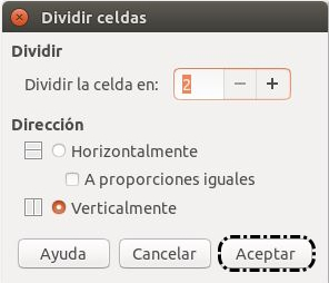Dividir celdas