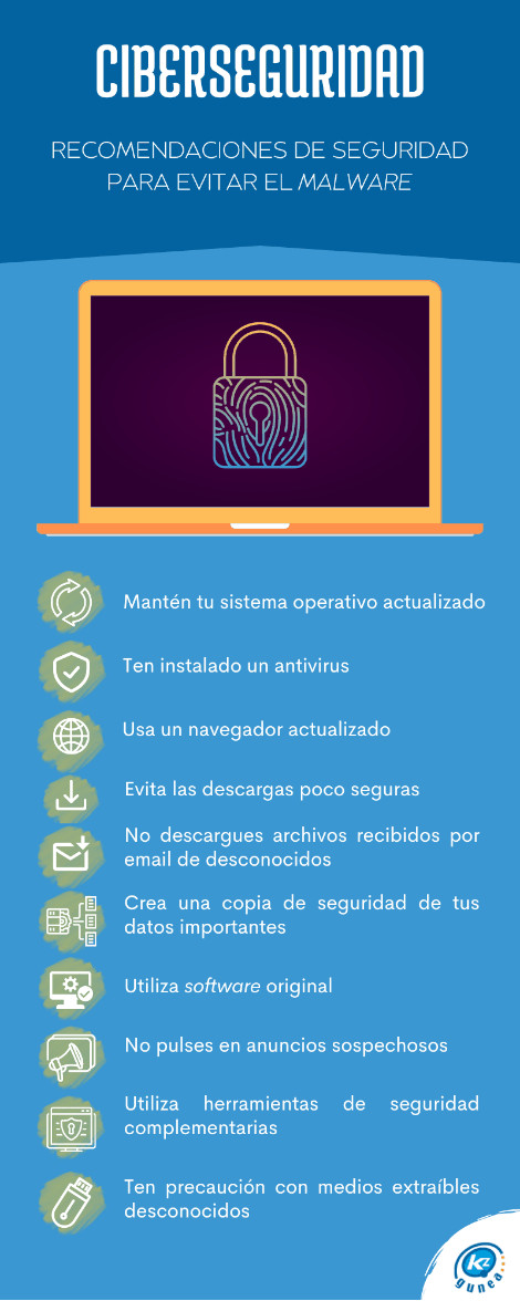 Recomendaciones de seguridad para evitar el malware