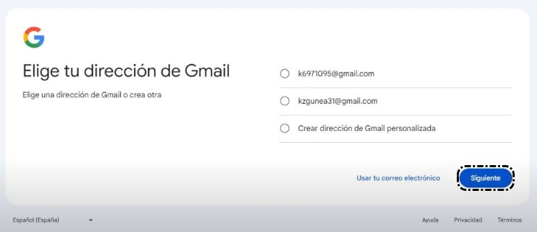 Dirección correo