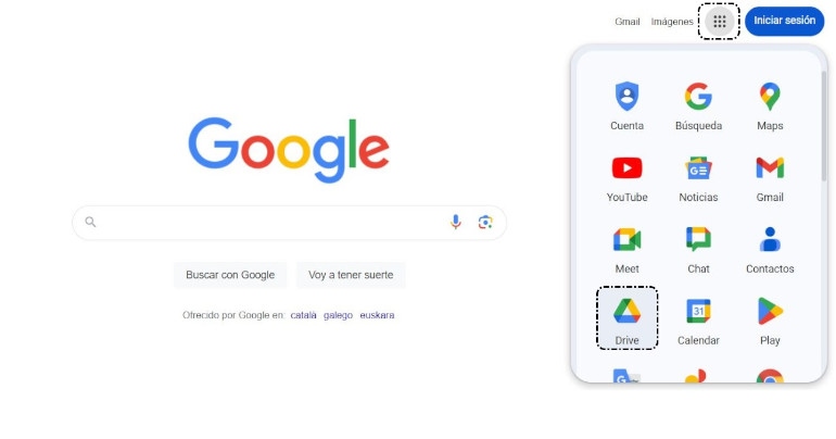 Aplicaciones Google > Google Drive