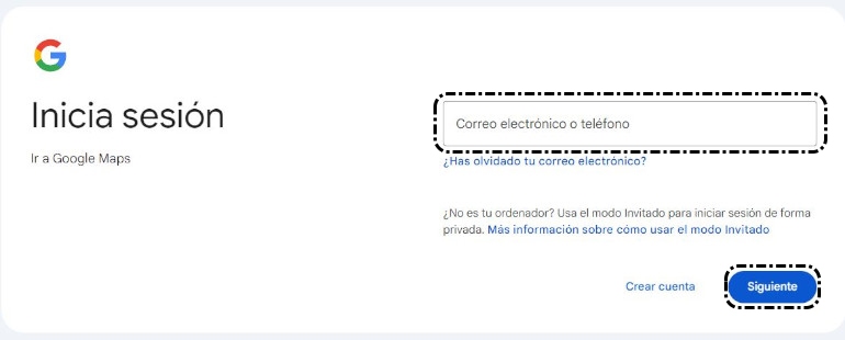 Iniciar sesión > Correo electrónico