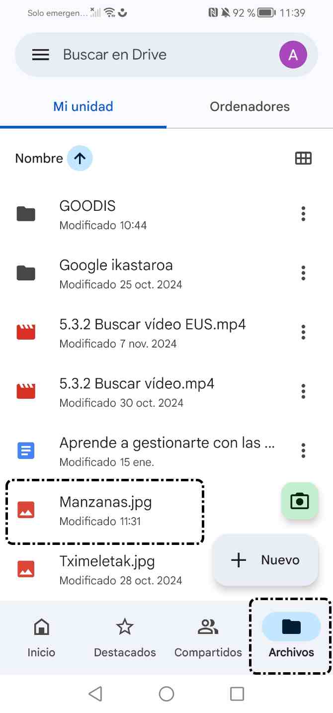 Archivo subido a Google Drive