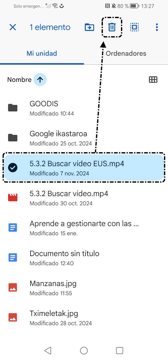 Eliminar archivo