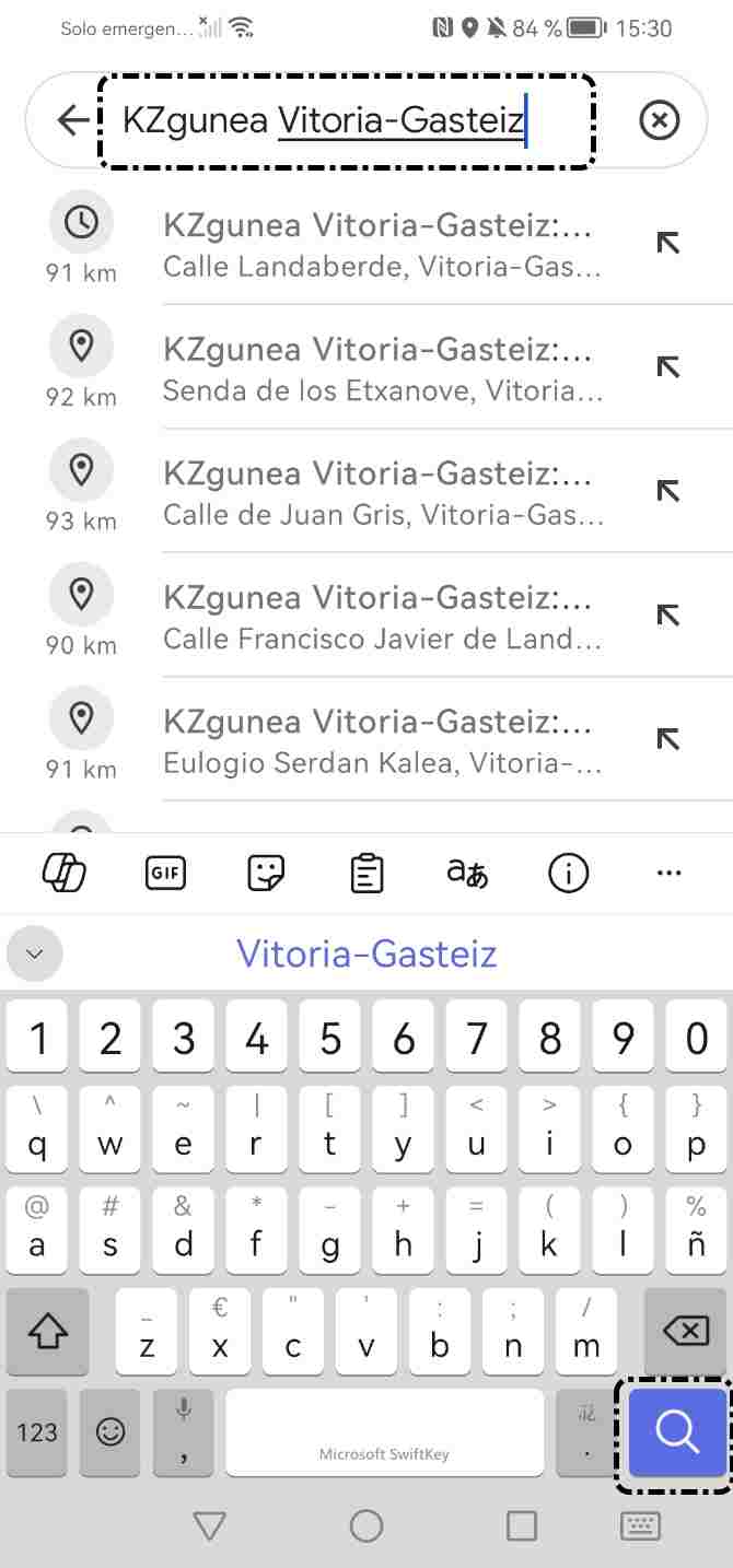 Buscar sitios