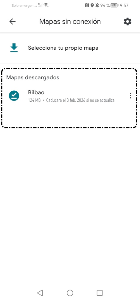 Mapas descargados