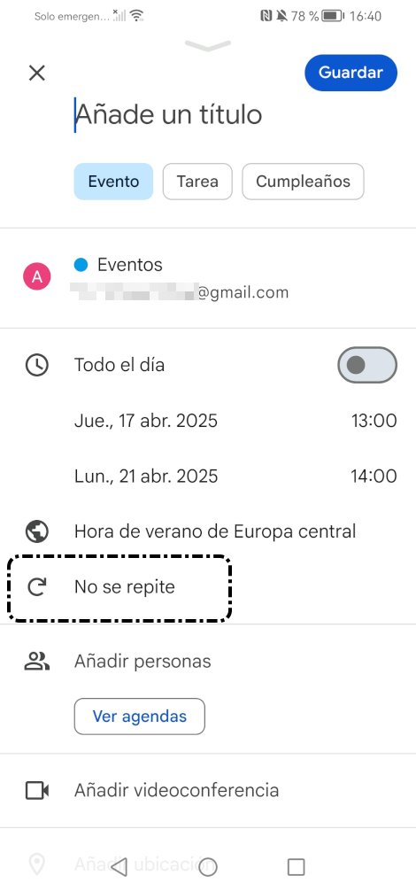 No se repite