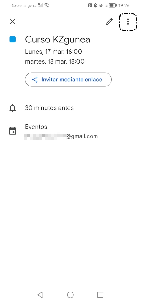 Más opciones