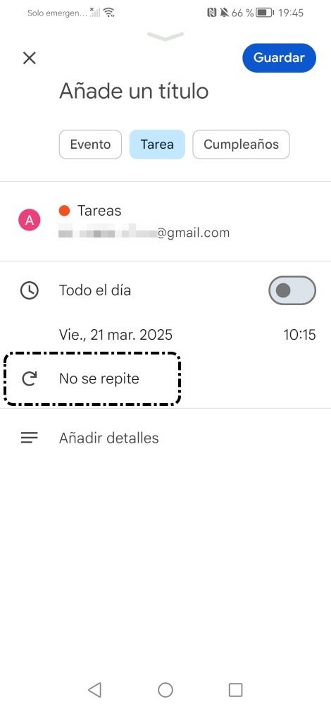 No se repite