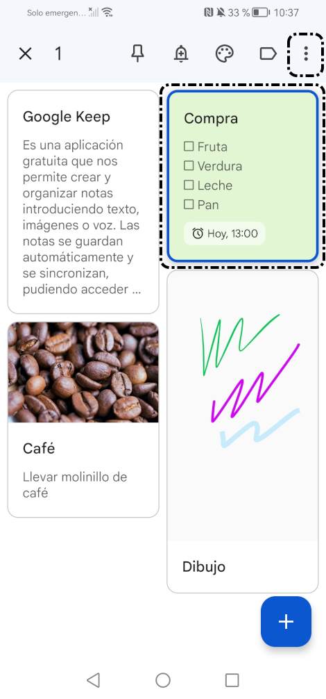 Más opciones