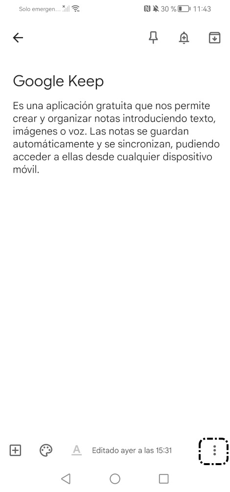 Mas opciones